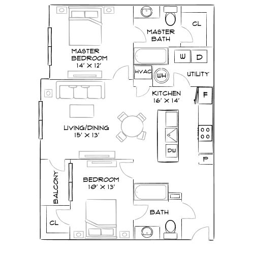 The Haven - Denver, CO - Furnished Diagram