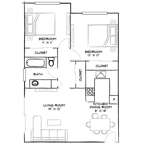 2D Diagram Furnished