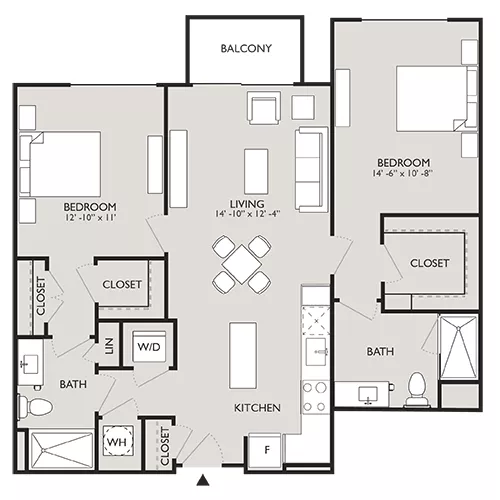 Upton Place - Washington DC - Floor Plan Diagram