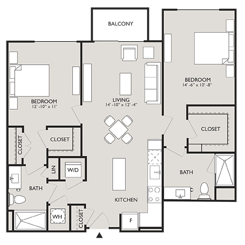 Upton Place - Washington DC - Floor Plan Diagram