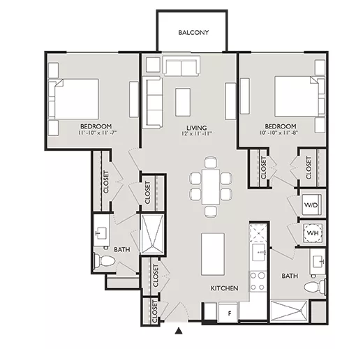 Upton Place - Washington DC - Floor Plan Diagram