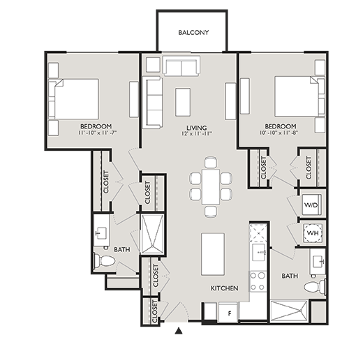 Upton Place - Washington DC - Floor Plan Diagram