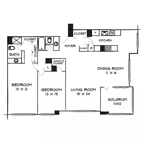 Willard Towers - Chevy Chase, MD - Diagram