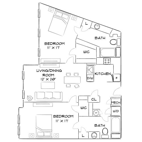 The Chase at Overlook Ridge - Revere, MA - Floor Plan Diagram