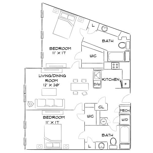 The Chase at Overlook Ridge - Revere, MA - Floor Plan Diagram