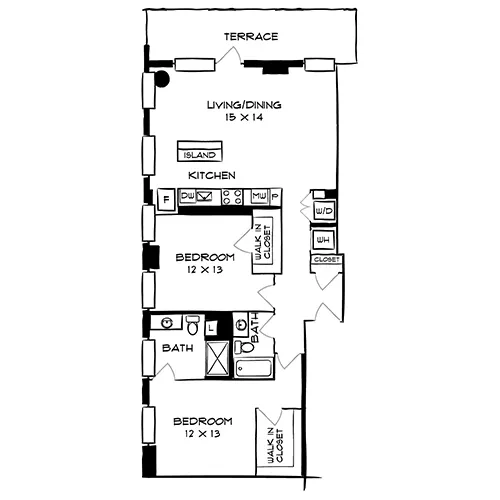 The Elm - Bethesda, MD - Floor Plan