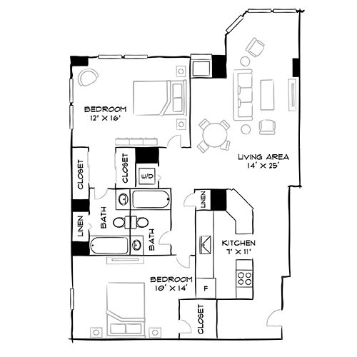 2D Diagram Furnished
