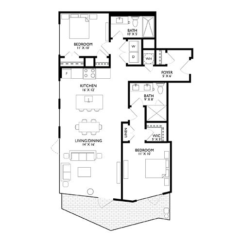 2D Diagram Furnished