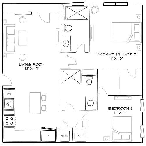 2D Diagram Furnished