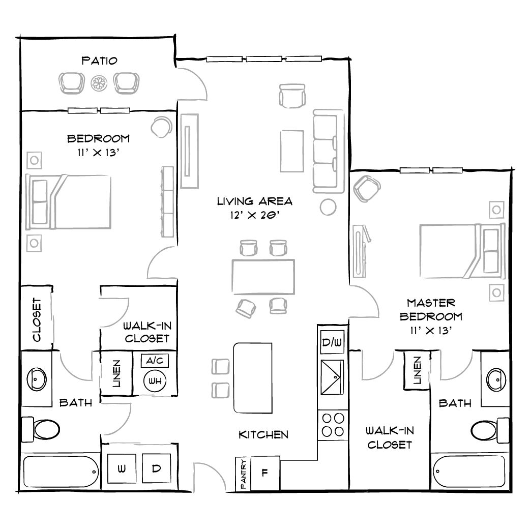 2D Diagram Furnished
