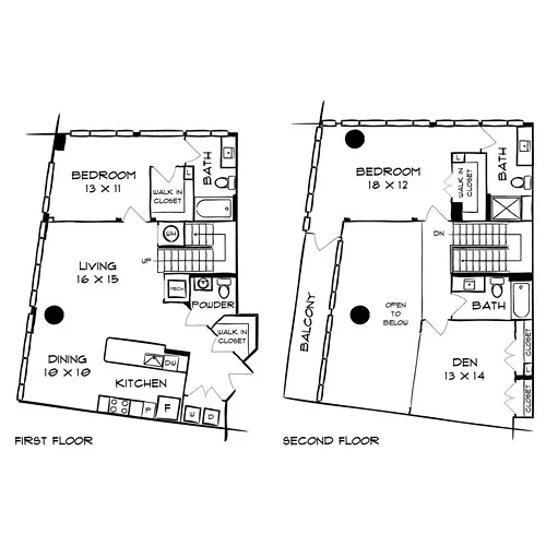 Flats 8300 - Bethesda, MD - Floor Plan Diagram