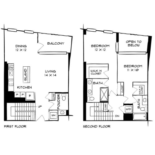The Elm - Bethesda, MD - Floor Plan Diagram