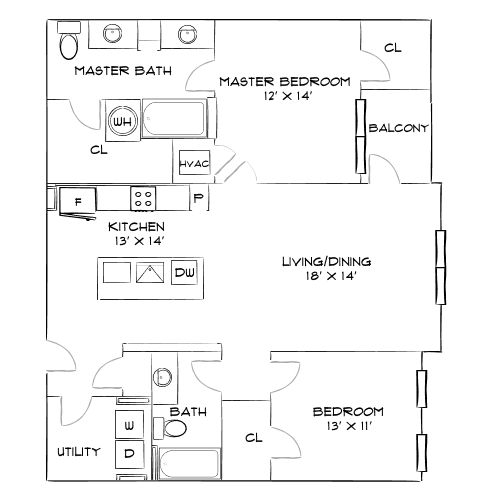 Design 2C floor plan