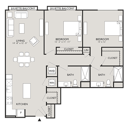 Upton Place - Washington DC - Floor plan diagram