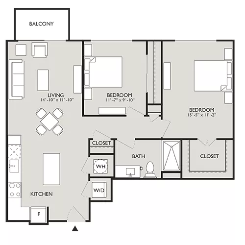 Upton Place - Washington DC - Floor plan diagram