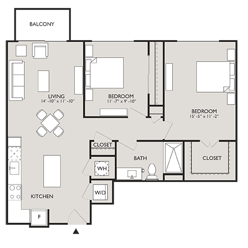Upton Place - Washington DC - Floor plan diagram