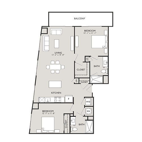 Upton Place - Washington DC - Floor plan diagram