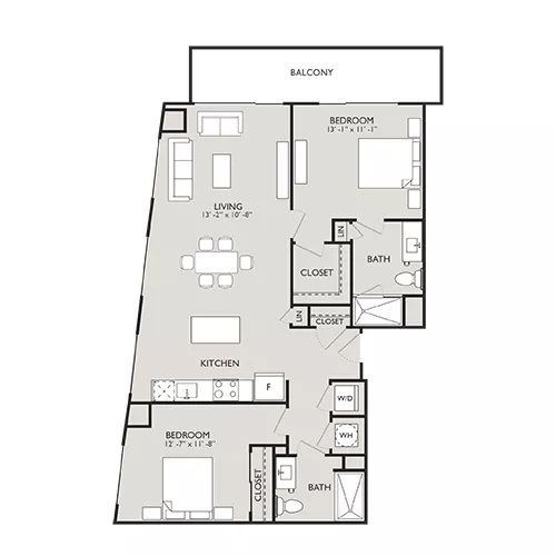 Upton Place - Washington DC - Floor plan diagram