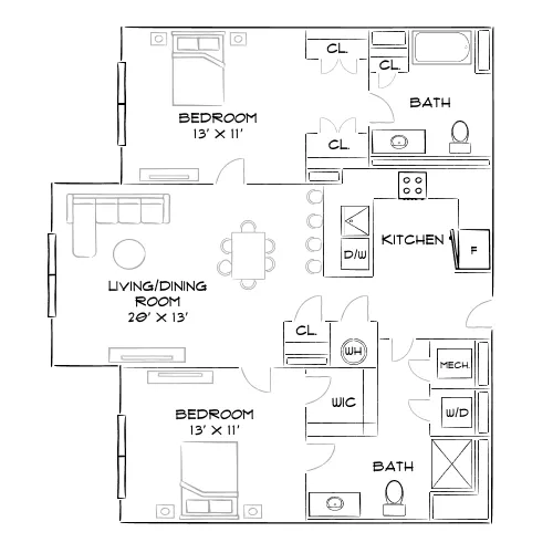 The Chase at Overlook Ridge - Revere, MA - Floor Plan Diagram