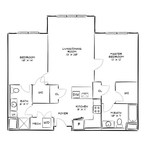 The Chase at Overlook Ridge - Revere, MA - Floor Plan Diagram
