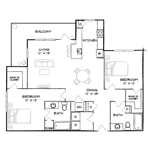 2D Diagram Furnished