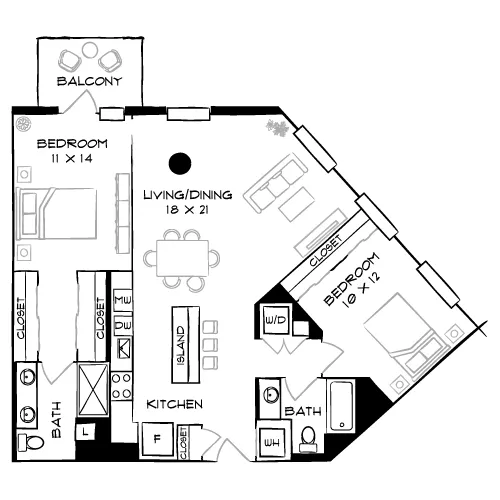 The Elm - Bethesda, MD - Floor Plan