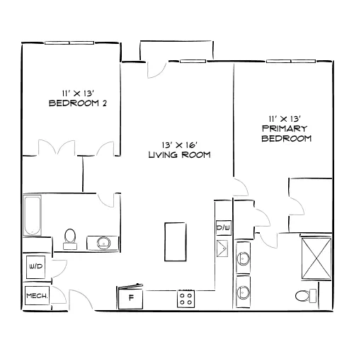 Solea at Miami Lakes - Hialeah, FL - Floor Plan Diagram