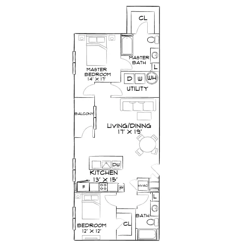 The Haven - Denver, CO - Furnished Diagram