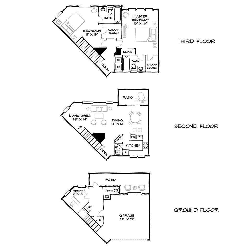 City Center on 7th Apartment Homes - Pembroke Pines, FL - Eastwood Townhome Premier Floor Plan