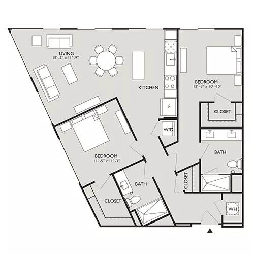 Upton Place - Washington DC - Floor Plan Diagram