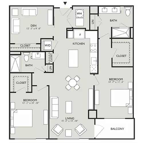Upton Place - Washington DC - Floor plan Diagram