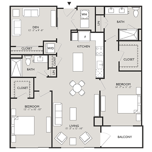 Upton Place - Washington DC - Floor plan Diagram
