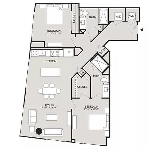 Upton Place - Washington DC - Floor plan Diagram