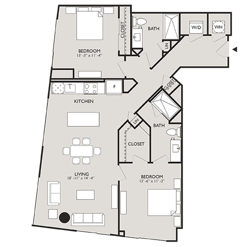 Upton Place - Washington DC - Floor plan Diagram