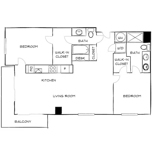 The District at Flagler Village - Fort Lauderdale, FL - Floor Plan Diagram