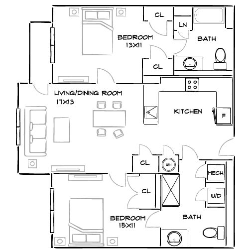 The Chase at Overlook Ridge - Revere, MA - Floor Plan Diagram