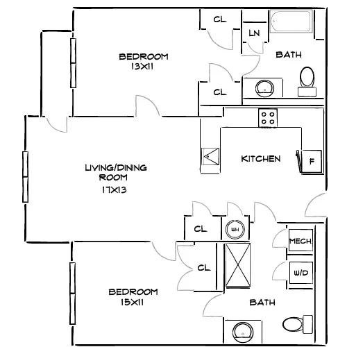 The Chase at Overlook Ridge - Revere, MA - Floor Plan Diagram