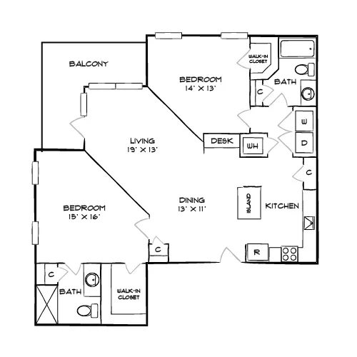Brizo - Durham, NC - Floor Plan Diagrams