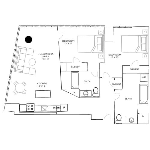 2D Diagram Furnished