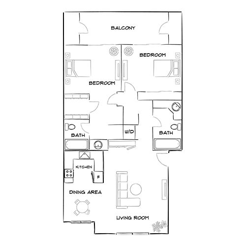 2D Diagram Furnished