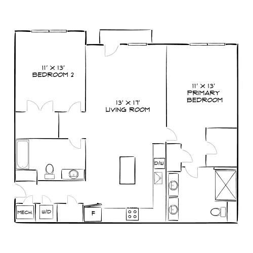 Solea at Miami Lakes - Hialeah, FL - Floor Plan Diagram