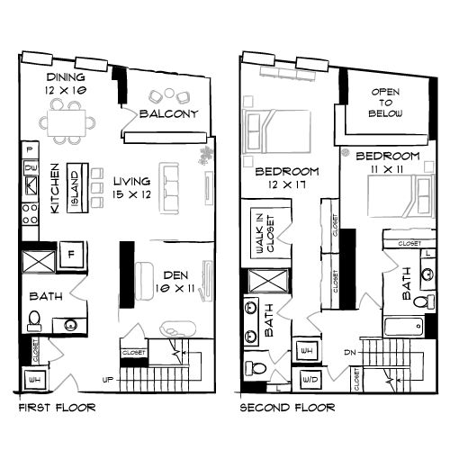 The Elm - Bethesda, MD - Floorplan Diagram