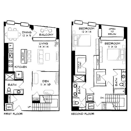 The Elm - Bethesda, MD - Floorplan Diagram