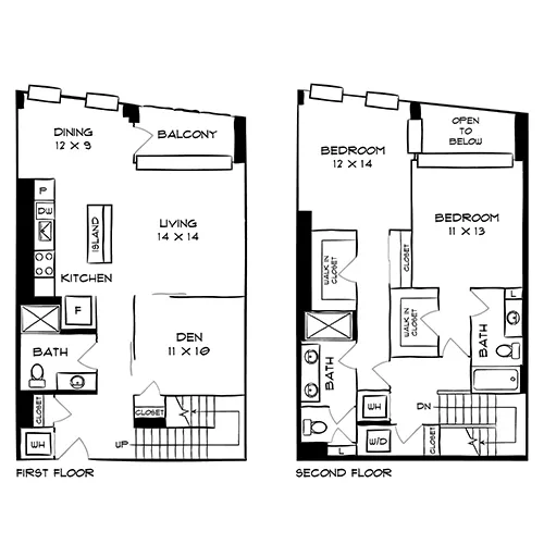 The Elm - Bethesda, MD - Floorplan Diagram