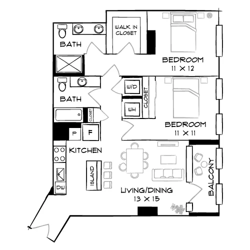The Elm - Bethesda, MD - Floor Plan