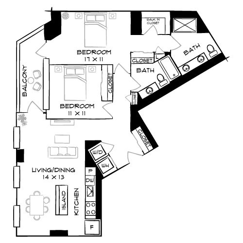 2D Diagram Furnished