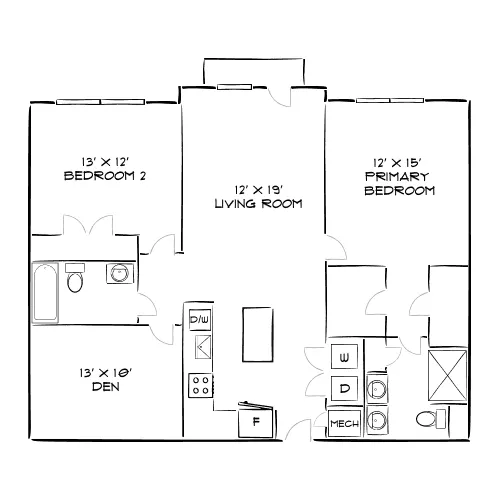 Solea at Miami Lakes - Hialeah, FL - Floor Plan Diagram