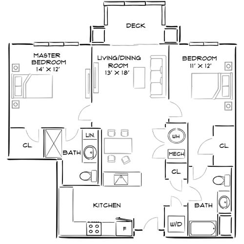 The Chase at Overlook Ridge - Revere, MA - Floor Plan Diagram