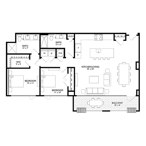 Ravel and Royale - Bethesda, MD - Floor Plan Diagram