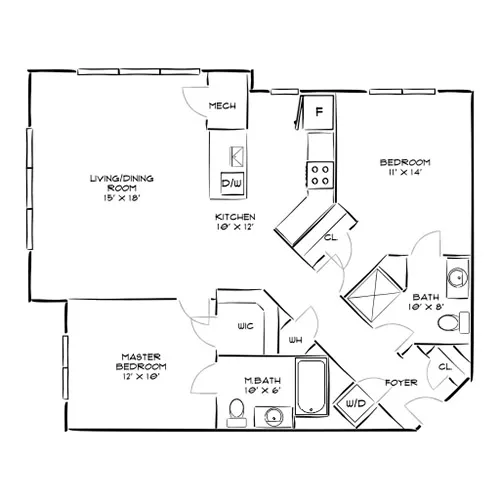 The Chase at Overlook Ridge - Revere, MA - Floor Plan Diagram
